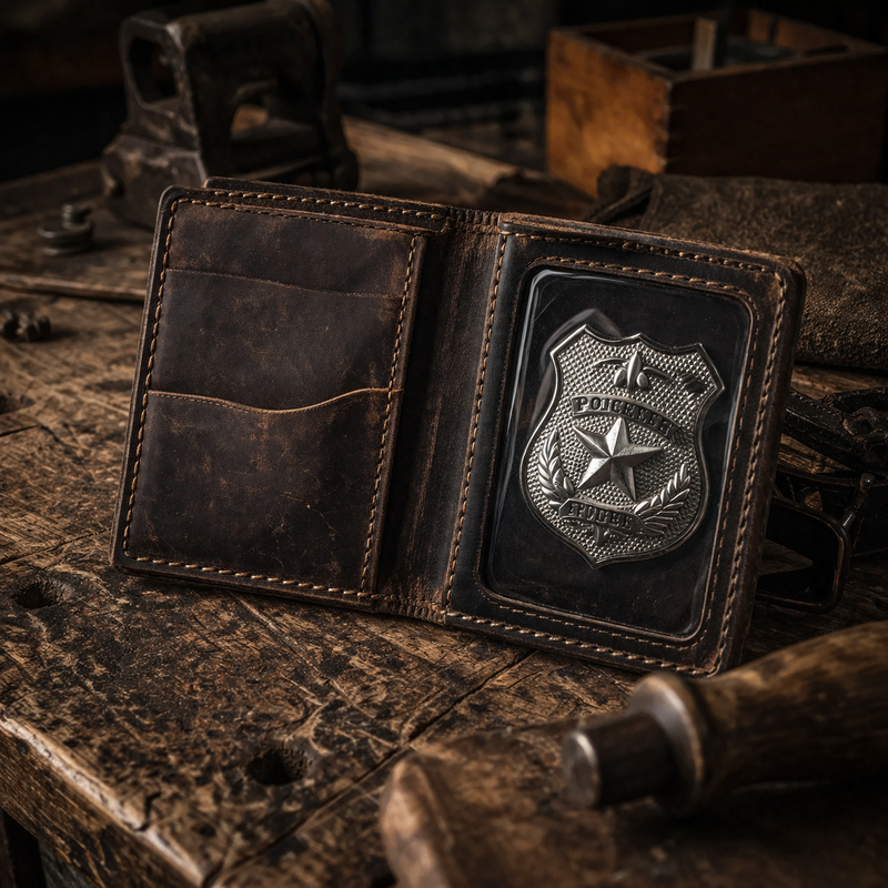 Badge wallet buying guide — Bull Sheath Leather