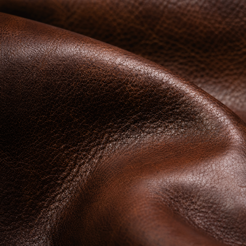 Full-grain leather texture close-up showing natural grain pattern — Bull Sheath Leather