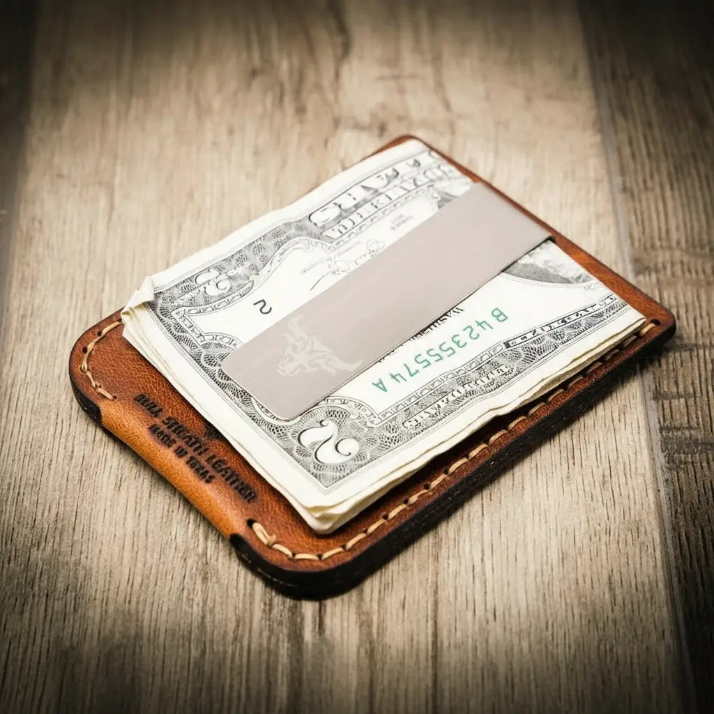 Money Clips — leather money clips and minimalist card holders | Bull Sheath Leather