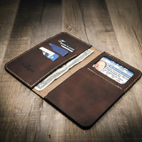 Badge Long Wallet - Alternate View - Bull Sheath Leather