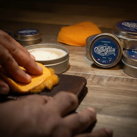 Leather Balm - Interior View - Bull Sheath Leather