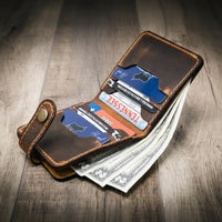 Glory Snap Bifold Wallet - Alternate View - Bull Sheath Leather