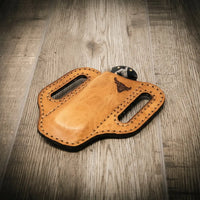 Leather Knife Sheath | Custom Knife Sheath - Saddle Tan
