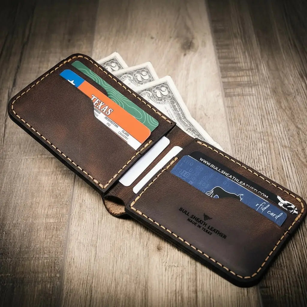 Real Leather Bifold Wallet
