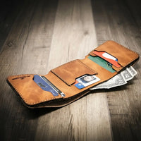Mens Leather trifold wallet
