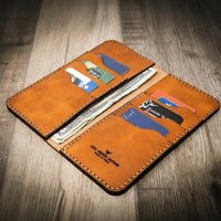 Brown Western Long Wallet
