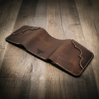 Western Trifold Leather Wallet

