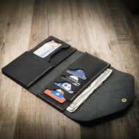 Badge Clutch Wallet - Alternate View - Bull Sheath Leather