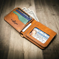 Badge Bifold Wallet - Alternate View - Bull Sheath Leather