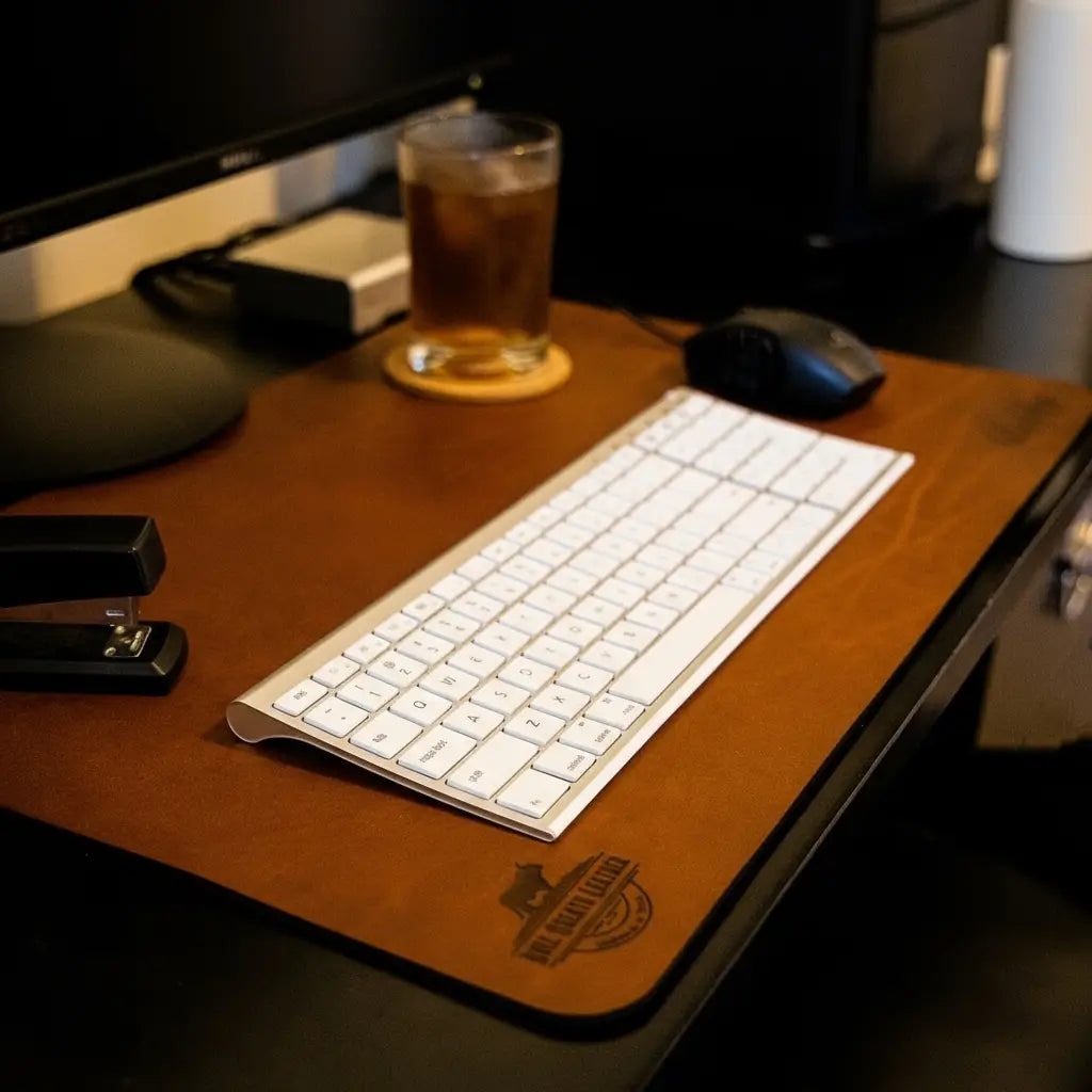 Desk Pad Leather Desk Pad - Alternate View - Bull Sheath Leather
