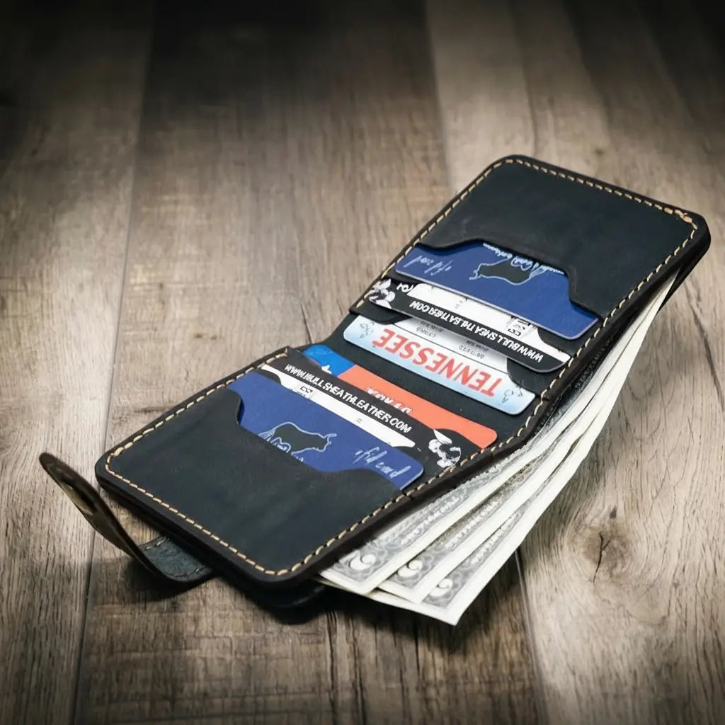 Glory Snap Bifold Wallet - Alternate View - Bull Sheath Leather