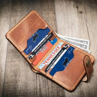 Glory Snap Bifold Wallet - Alternate View - Bull Sheath Leather