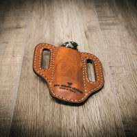 Custom Leather Knife Sheath - Alternate View - Bull Sheath Leather