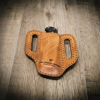 Custom Leather Knife Sheath - Alternate View - Bull Sheath Leather