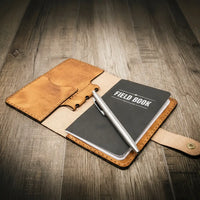 saddle tan field notes notebooks, journal cover
