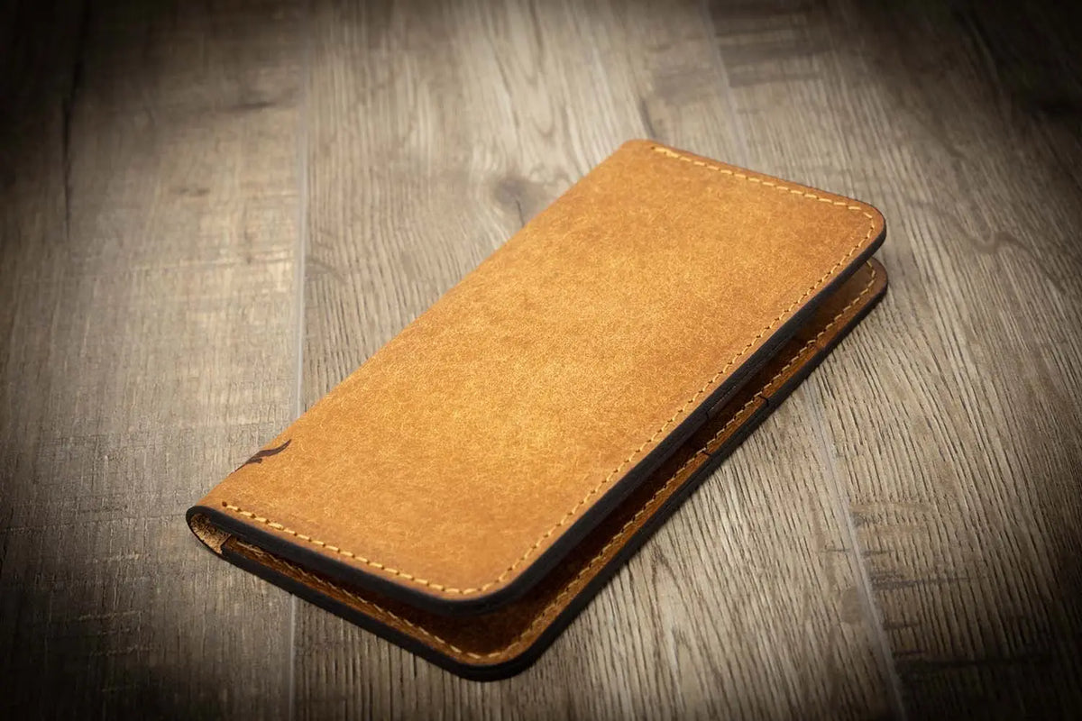 Leather Pattern - Long Wallet - Houstian Bull Sheath Leather
