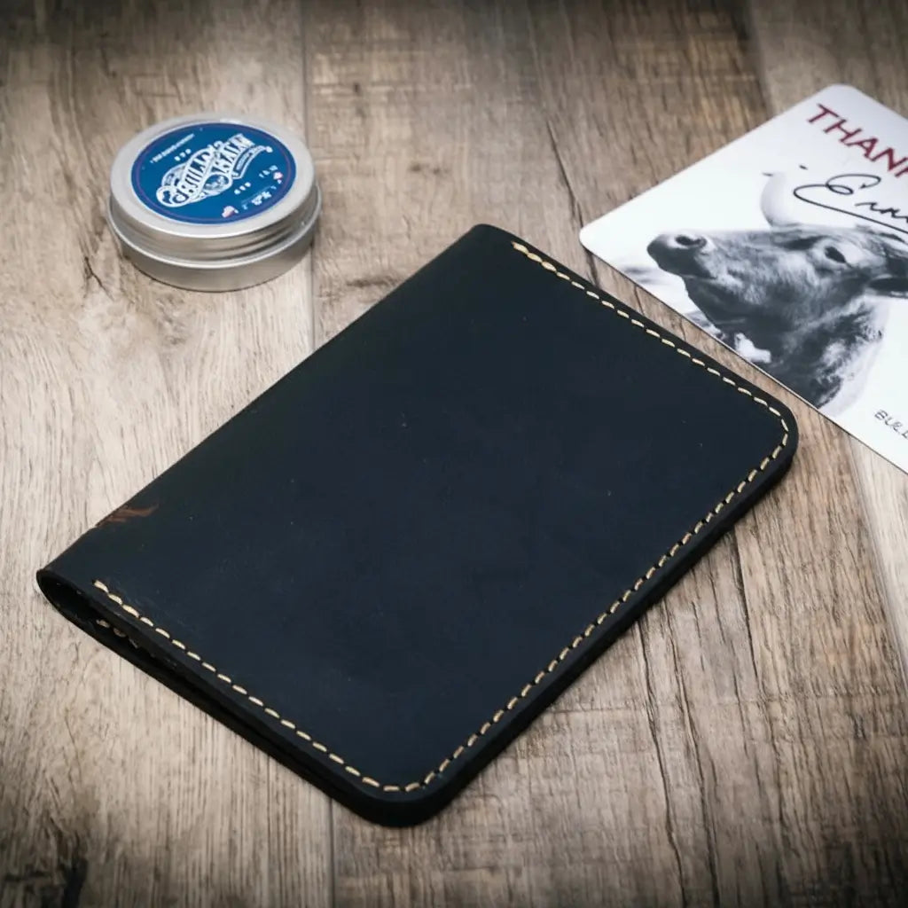 Nomad Leather Passport Holder - Alternate View - Bull Sheath Leather