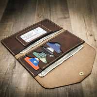 Sugar Land Clutch Wallet - Alternate View - Bull Sheath Leather