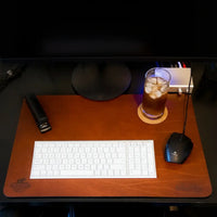 Desk Pad Leather Desk Pad - Interior View - Bull Sheath Leather