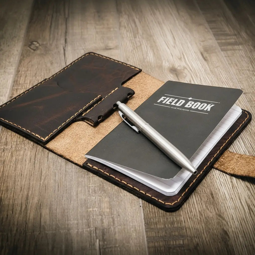 Walnut Field notes notebooks, journal cover
