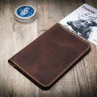 Nomad Leather Passport Holder - Alternate View - Bull Sheath Leather