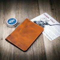 Nomad Leather Passport Holder - Alternate View - Bull Sheath Leather