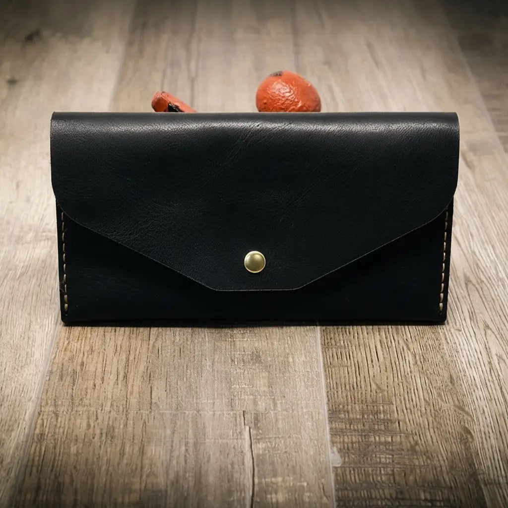 Badge Clutch Wallet - Alternate View - Bull Sheath Leather