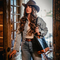 The Naomi Leather Tote Bag - Alternate View - Bull Sheath Leather