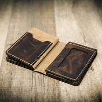 Federal Badge Wallets - Interior View - Bull Sheath Leather