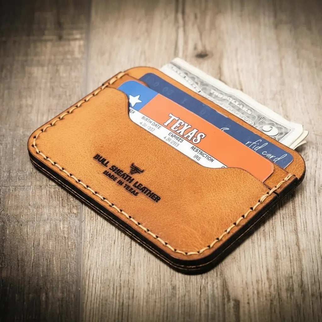 Brown Leather Card Wallet
