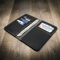 Badge Long Wallet - Alternate View - Bull Sheath Leather