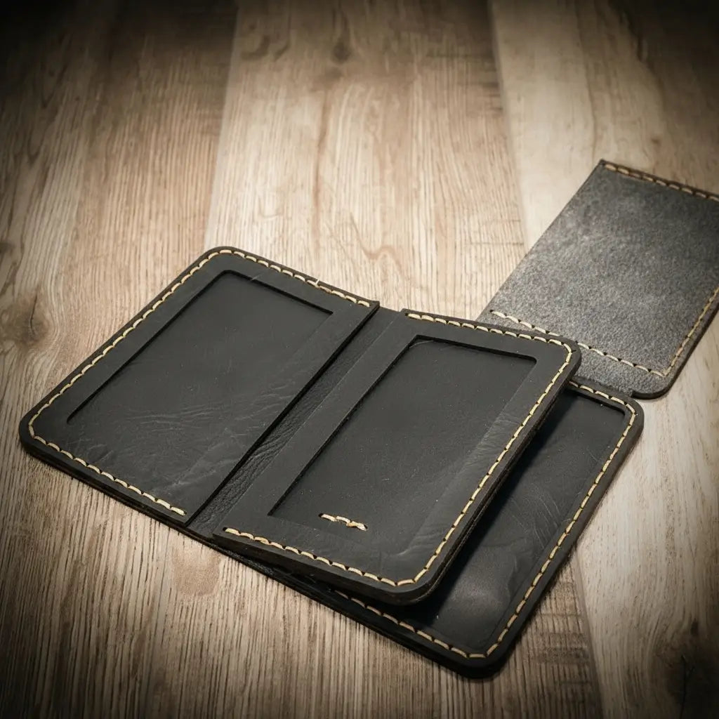 Federal Badge Wallets - Alternate View - Bull Sheath Leather