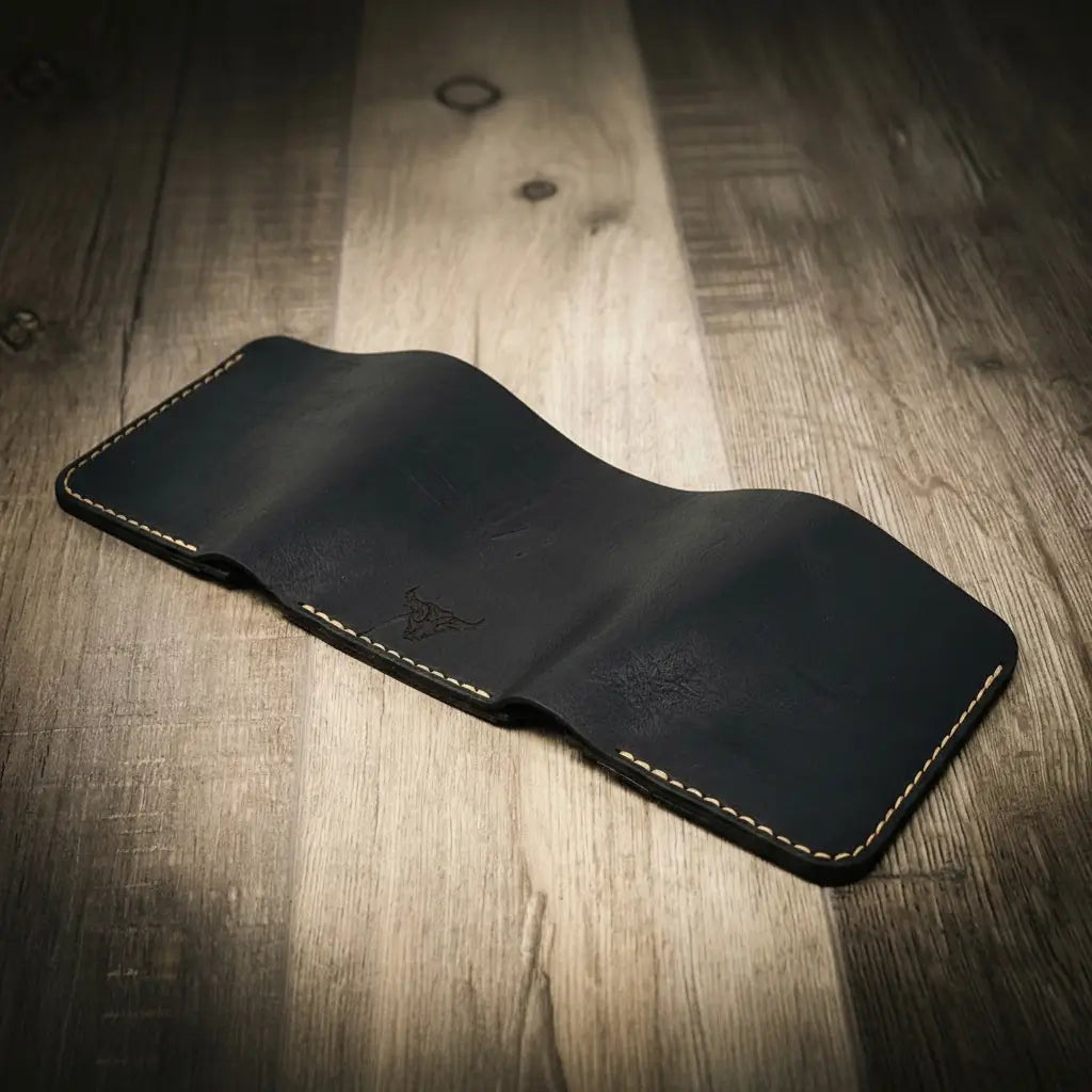 Handmade Leather Wallet Trifold
