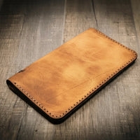 Badge Long Wallet - Alternate View - Bull Sheath Leather