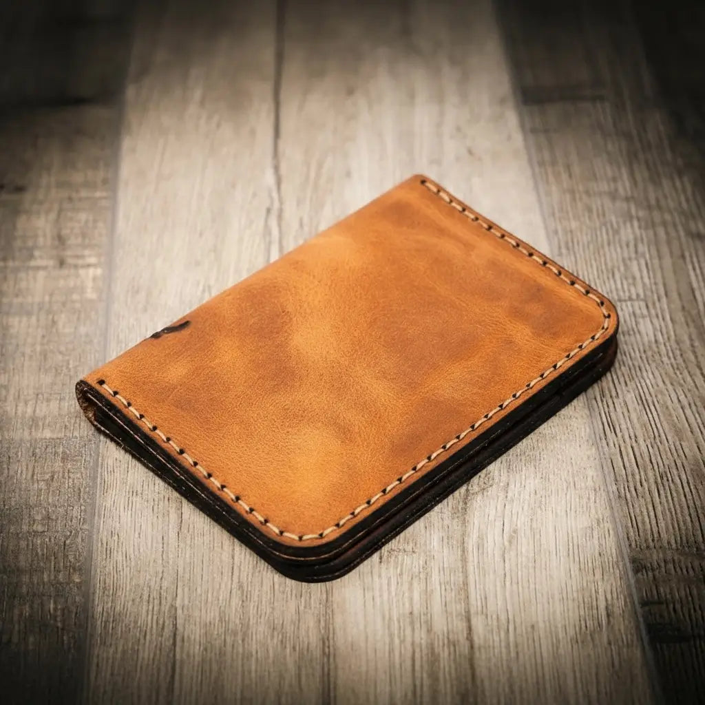 The Tyler Vertical Wallet Bull Sheath Leather
