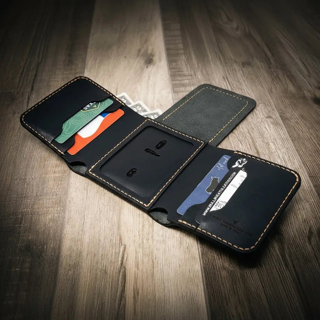 Black Trifold Cop Wallet
