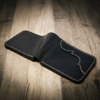 Western Bifold Wallet Bull Sheath Leather

