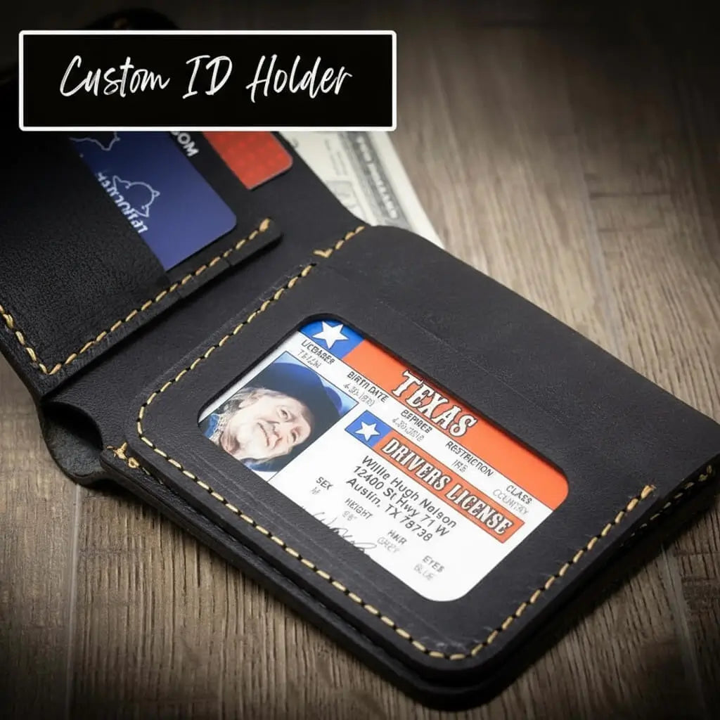 Big Bend Bifold Wallet - Interior View - Bull Sheath Leather