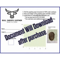 Custom Badge Bifold Wallet PDF Pattern - Bull Sheath Leather