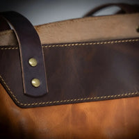 The Naomi Leather Tote Bag - Open View - Bull Sheath Leather