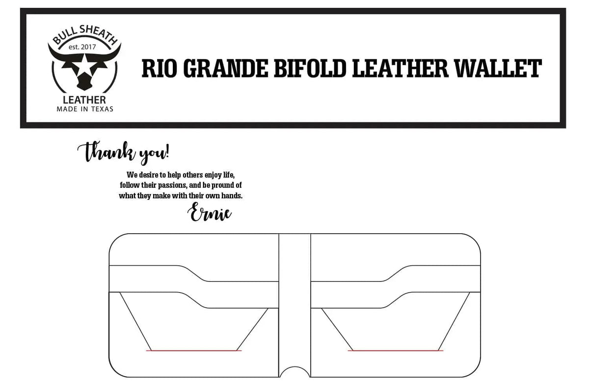 Rio Grande Wallet Leather Crafting Pattern