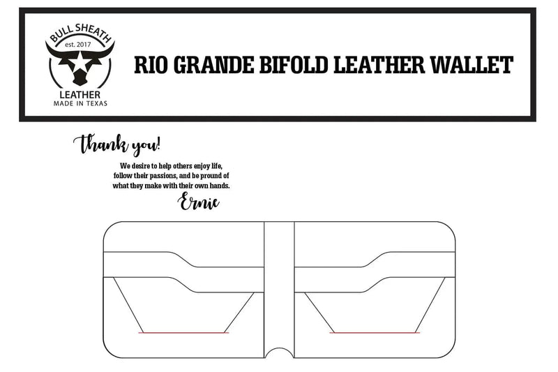 Rio Grande Wallet Leather Crafting Pattern